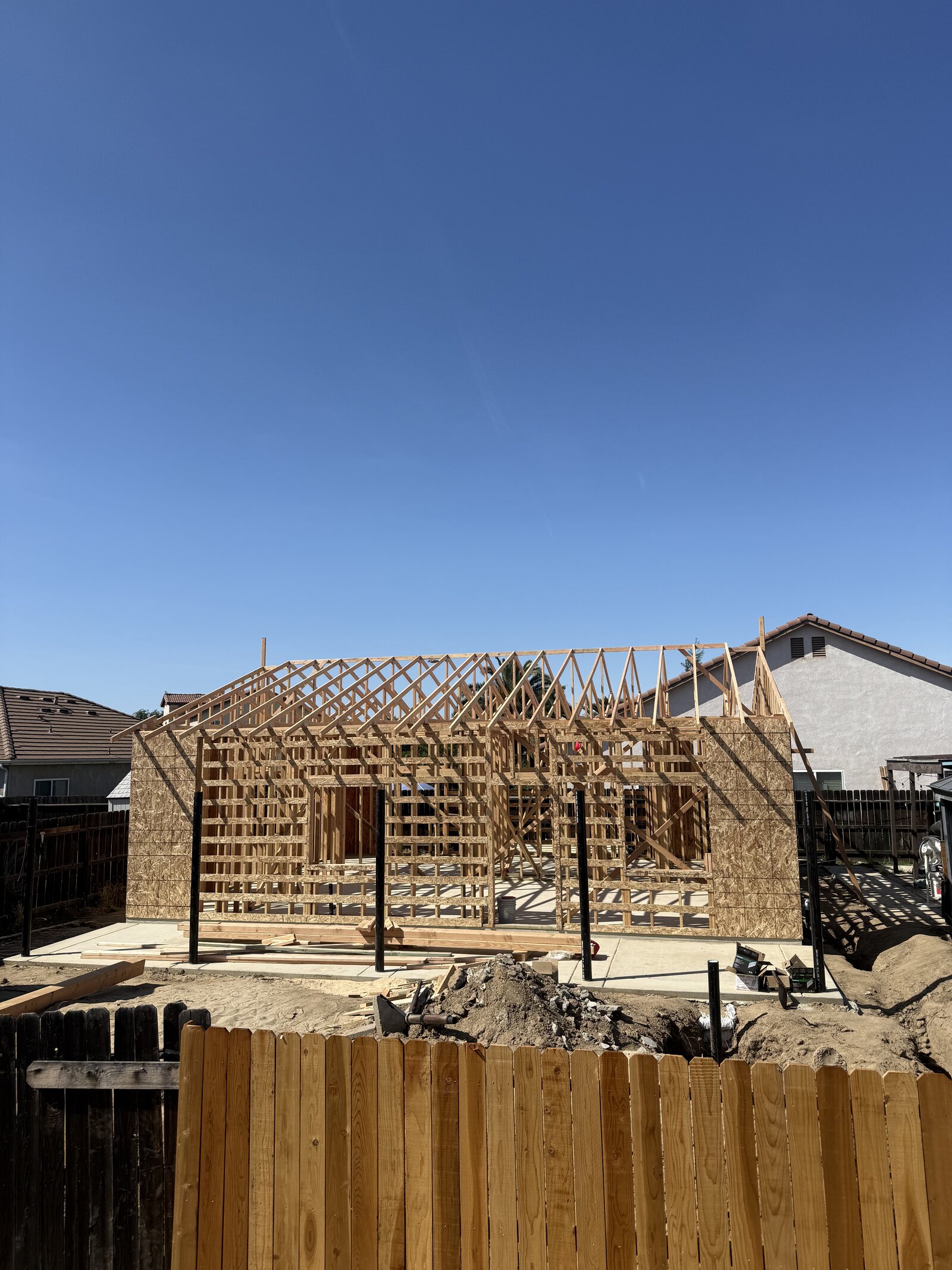 Structural framing project by AMV Construction