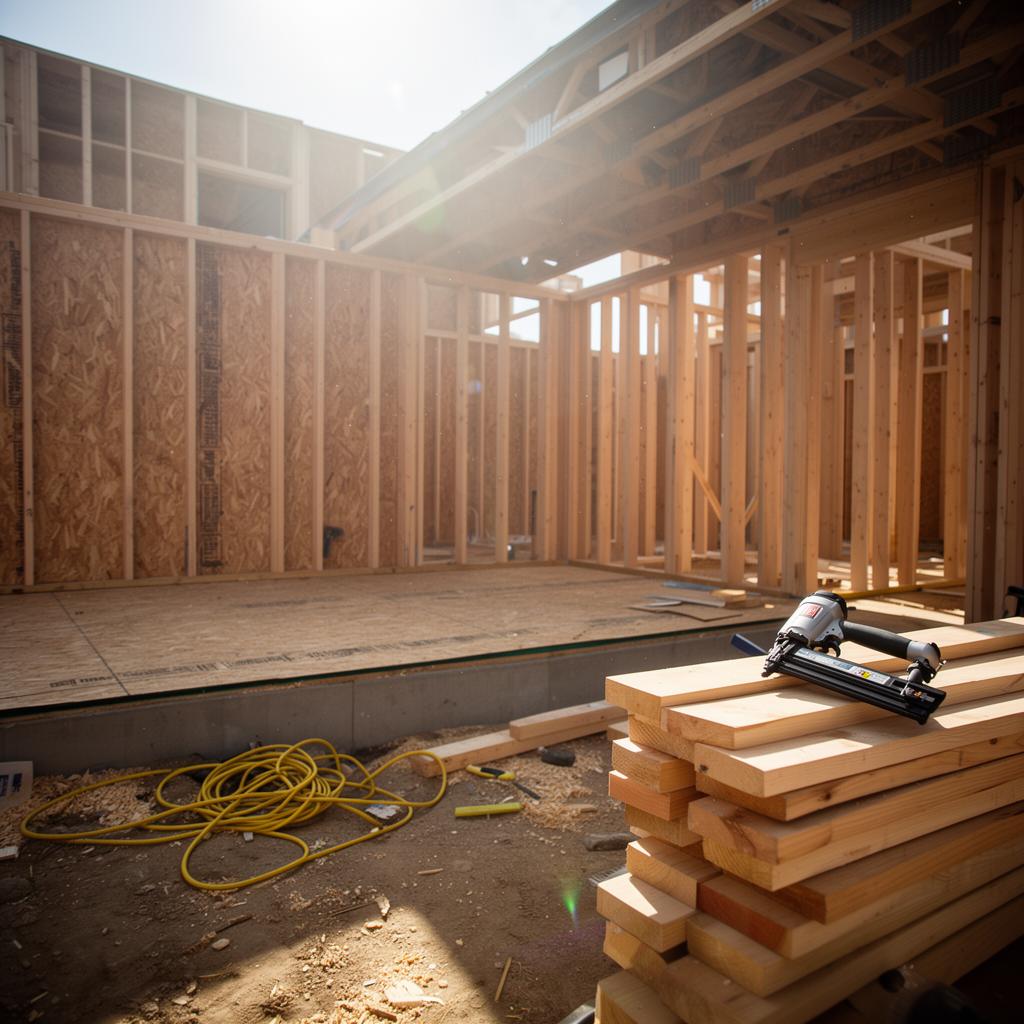 Structural framing project by AMV Construction