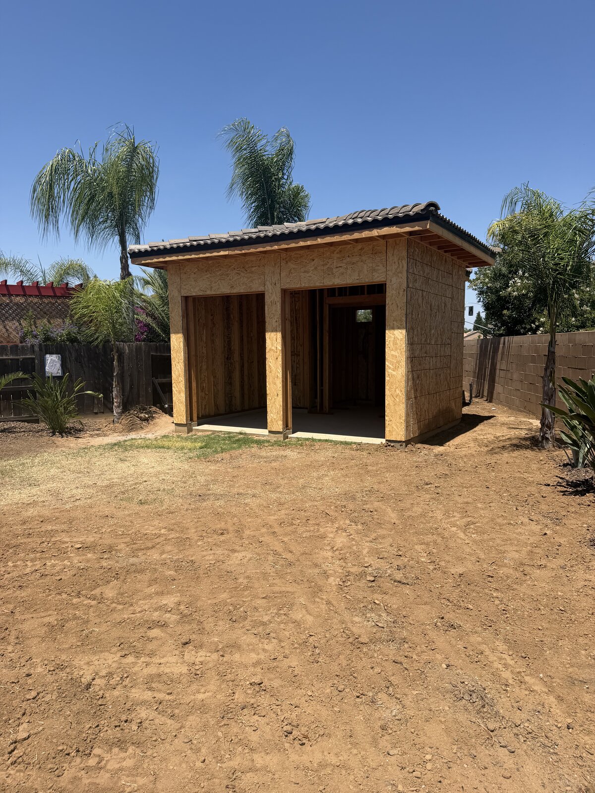 Pool House Framing